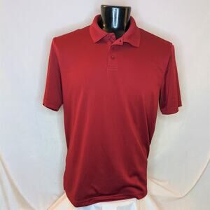 Men's Outdoor Life Polo Shirt Red XL Golf Moisture-Wicking Performance Top